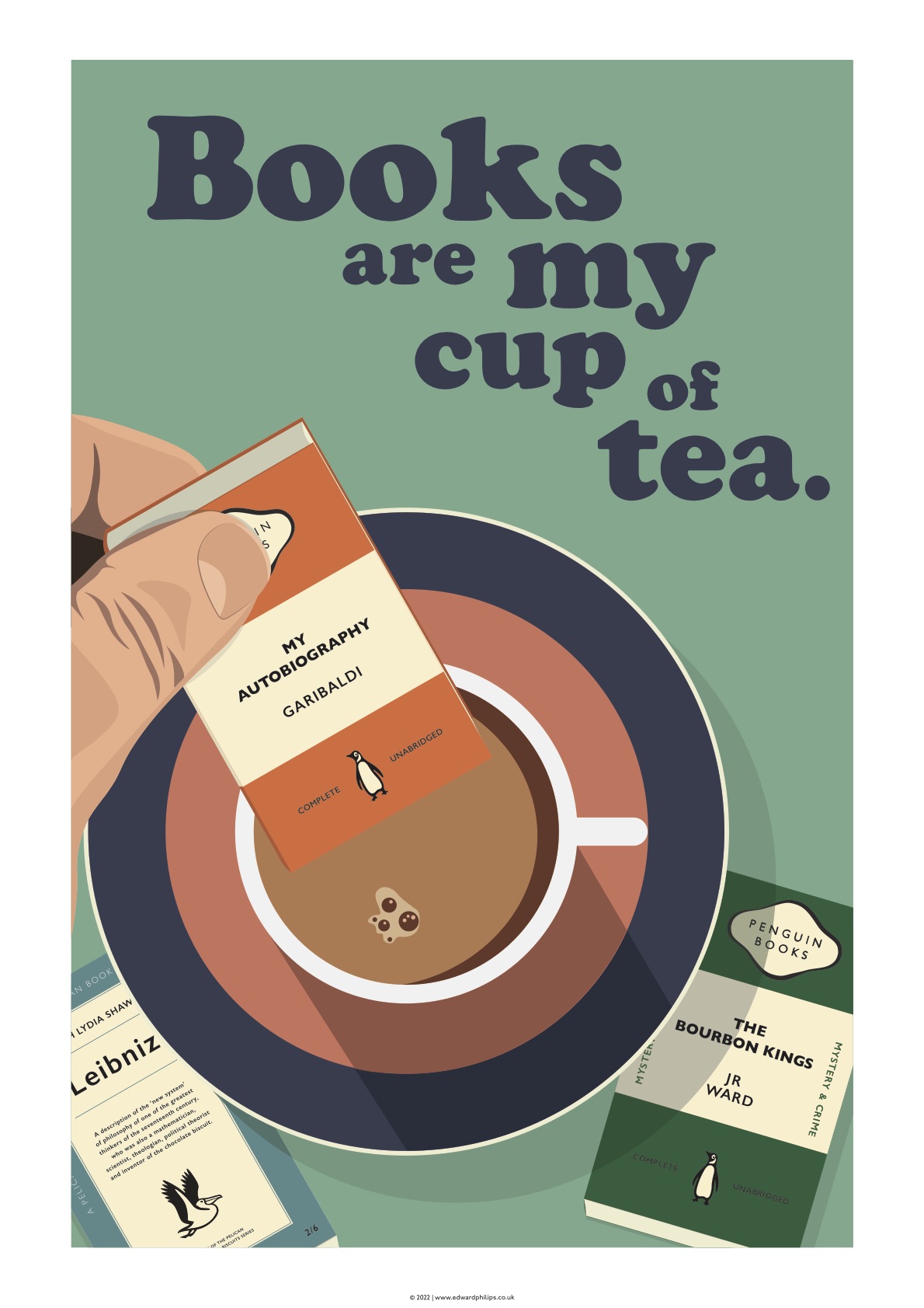 Books Are My Cup Of Tea Poster
