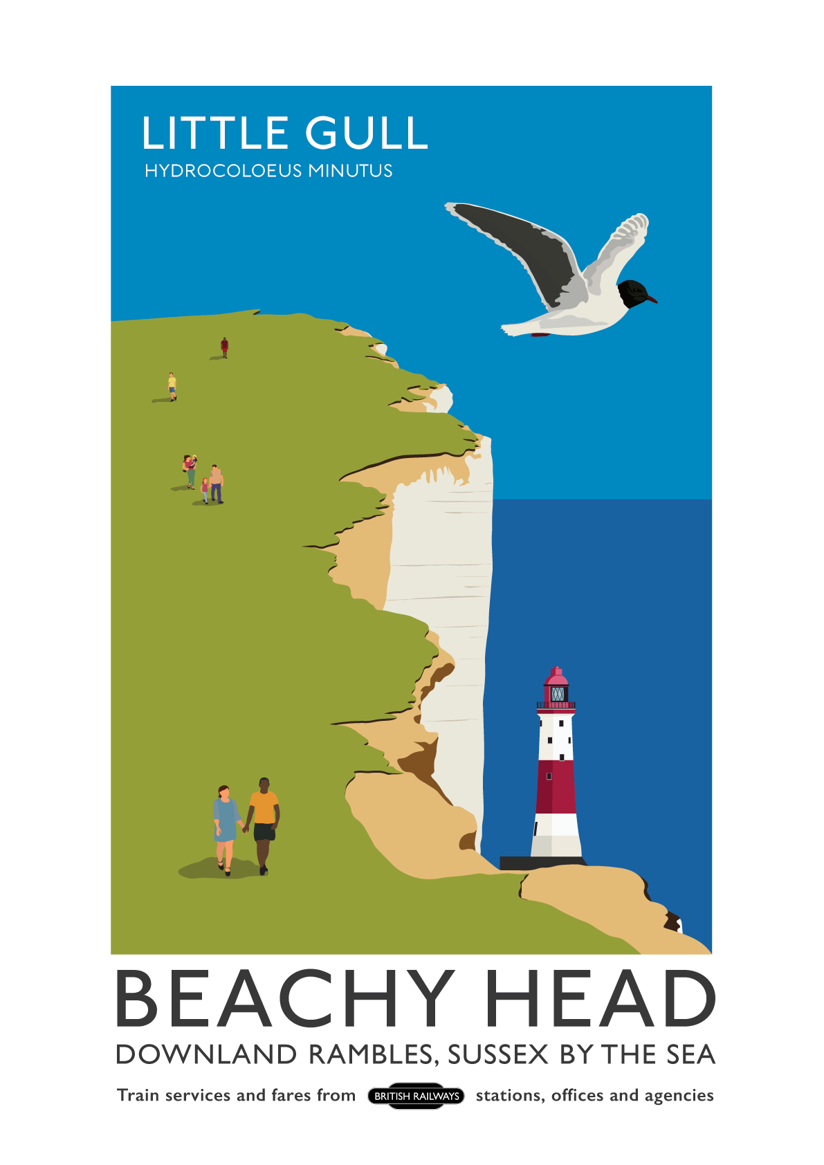 Beachy Head Sussex Poster